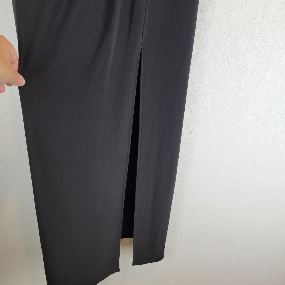 NWT Alex & Eve Embellished Puff-Shoulder Long Sleeve Black Dress Size 4 - Picture 7 of 11